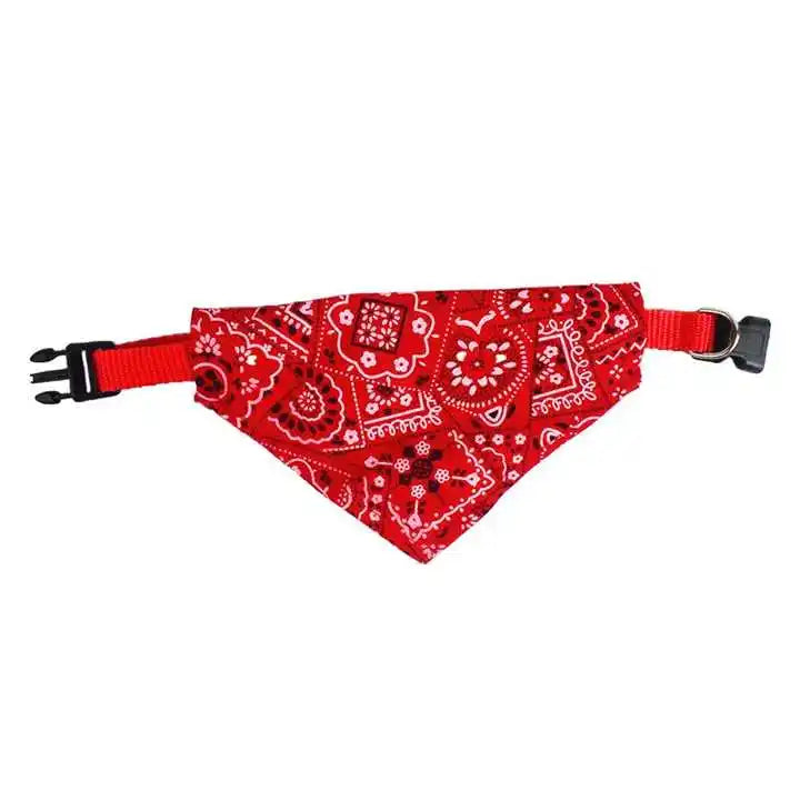 Paisley pet bandana in Red